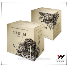 2016 caja de papel de empaquetado de lujo del perfume del nuevo diseño del logotipo de encargo